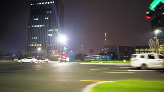 城市马路夜景视频素材
