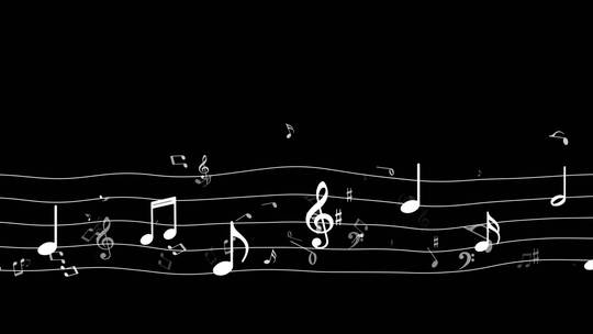 五线谱音乐元素素材AE模版