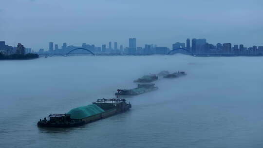 钱塘江平流雾