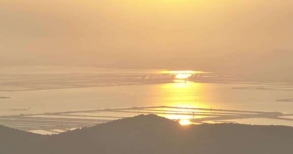 大连 西中岛日出 海边 日出 清晨