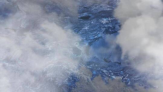 克孜勒苏柯尔克孜自治州-云雾俯冲勾勒轮廓