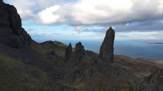 苏格兰天空之岛高地风光航拍