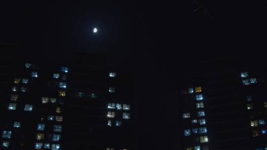 夜空下的万家灯火