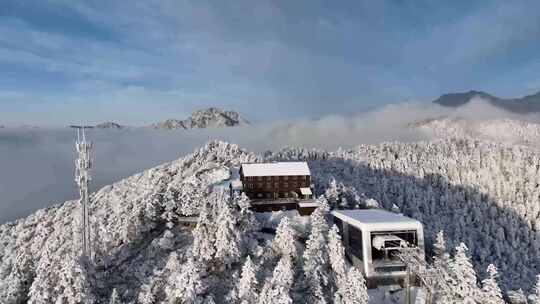 雪山雪景航拍