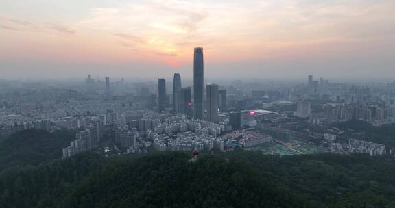 广东省东莞市城市风光航拍