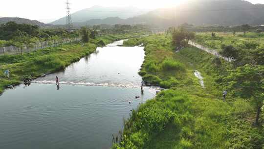 中国广东广州市从化区鸭洞河生态小镇露营地