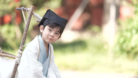 六一小朋友古代宁采臣倩女幽魂汉服男孩