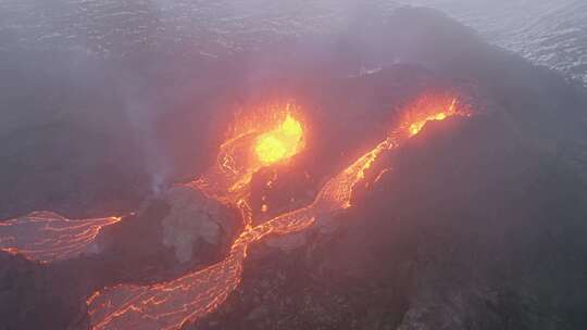 喷发，熔岩，火山，火山口