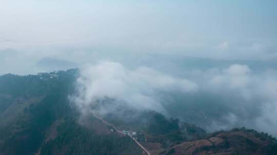 四川成都龙泉山云海延时4k