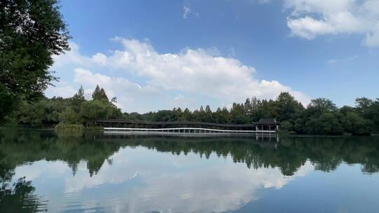 4k 杭州西湖山水园林景观