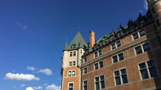 魁北克城堡延时 魁北克费尔蒙酒店
