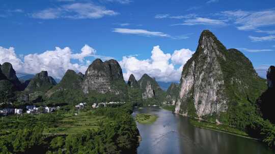 航拍风景 桂林山水 大美中国 壮丽山河