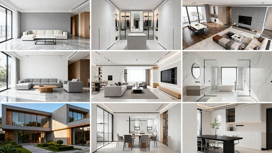 时尚简约高端住宅 现代简约家居空间设计