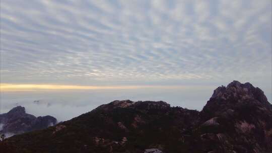 黄山风景区云海延时美景唯美大自然风景风光