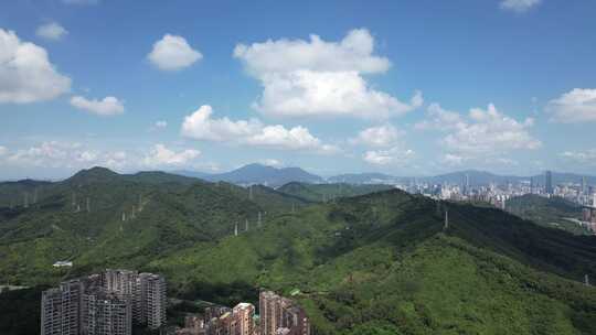 深圳银湖山郊野公园航拍视频素材模板下载