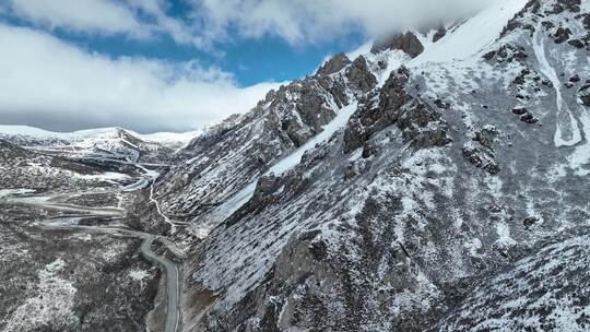 雪山航拍素材