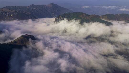 4K延时航拍昭通昭阳大山包云海翻腾