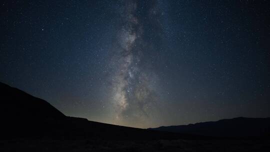 夜晚星河银河星空延时摄影