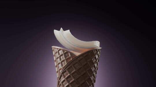 巧克力冰淇淋制作特写视频素材模板下载