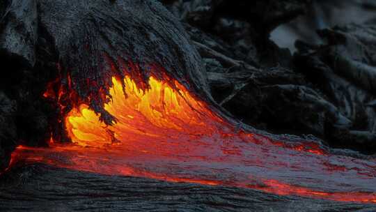 熔岩火山基拉韦厄火山夏威夷