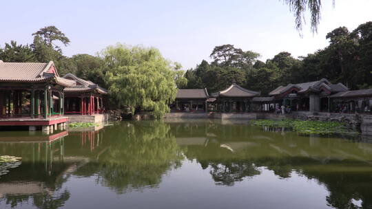 北京颐和园谐趣园内景观