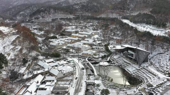 2022年第一场雪，青山粉黛