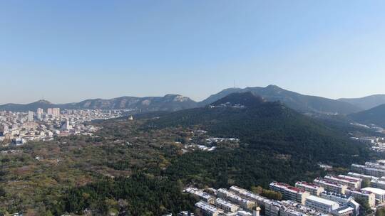 济南泉州广场千佛山景区航拍