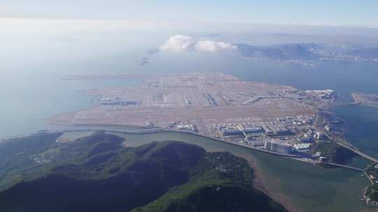 香港机场远景大景