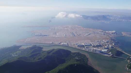 香港机场远景大景视频素材模板下载