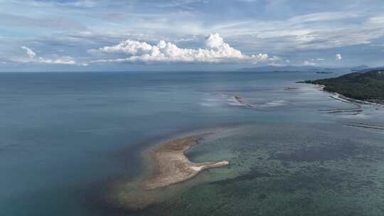 泰国苏梅岛拉迈海滩海滨度假自然风光航拍