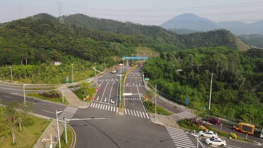 高速收费站出入口