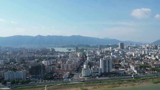 广东肇庆城市风光肇庆建设航拍