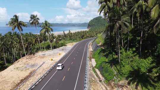 风景秀丽的沿海公路