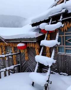 中国雪乡小镇景观旅游盛景