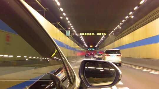 汽车在隧道里行驶视频素材五分钟视频素材模板下载