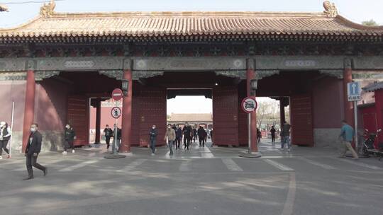 北京故宫紫禁城游玩意境4K实拍镜头