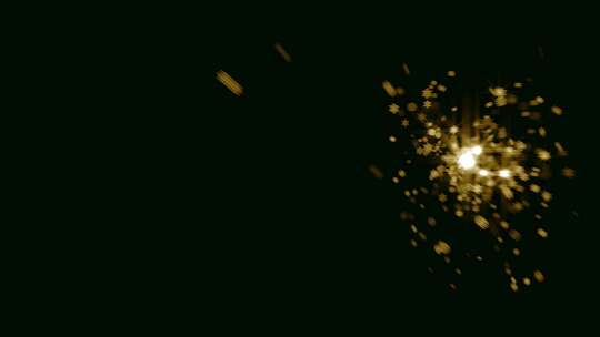 粒子雪星动画图形金色散景灯抽象散景灯隔离