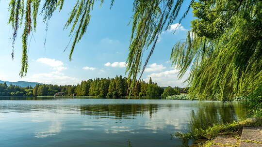 杭州西湖山水自然风景