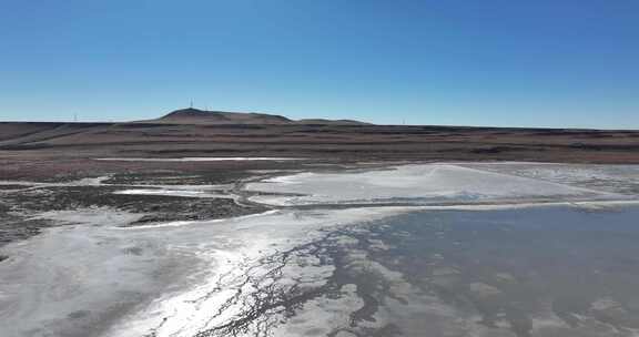 盐碱湿地航拍