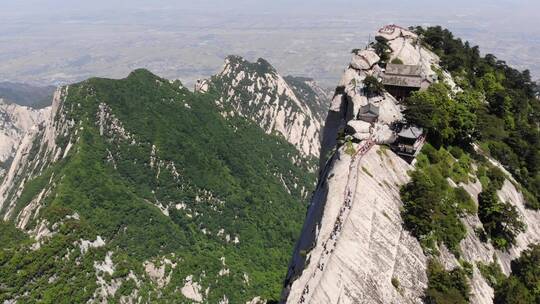 中华第一险峰华山西峰视频素材模板下载