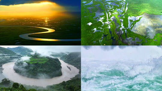 河流溪流湿地水资源合集高清在线视频素材下载