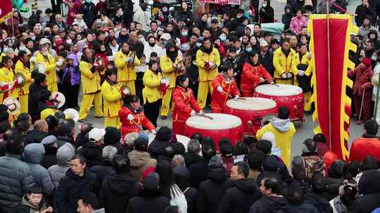 正月十五元宵节文艺表演航拍闹元宵航拍