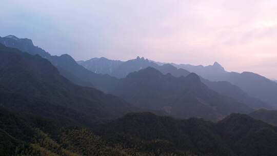 杭州临安大明山风景航拍