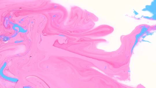 粉色和蓝色液体