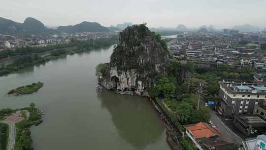 桂林伏波山航拍