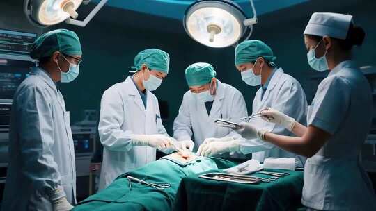 医生手术室进行手术