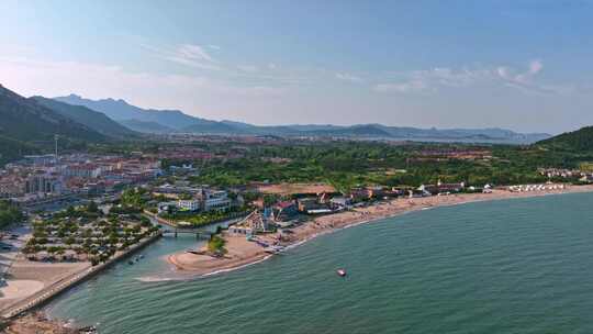 青岛仰口海水浴场航拍