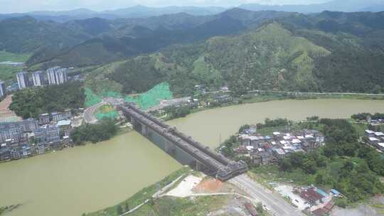 广西柳州三江寻江及县城建筑