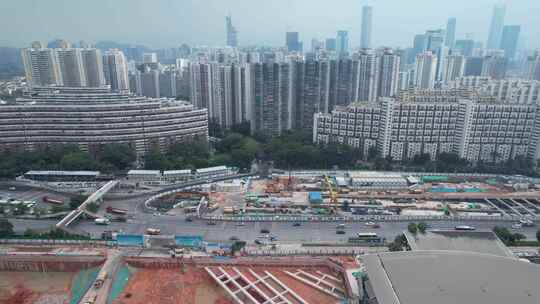 深圳地铁修建工地