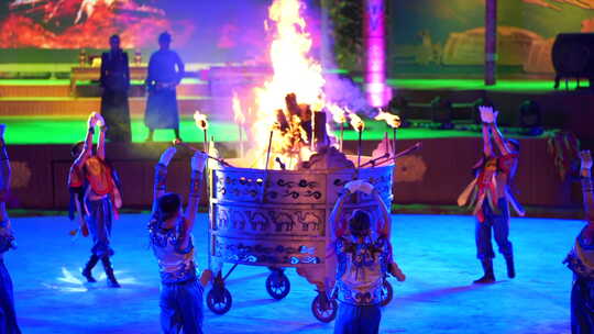 蒙古族篝火晚会